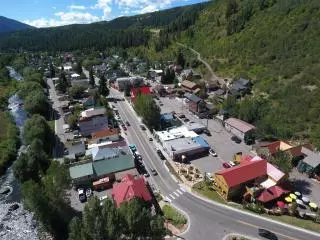 Town Entry With River