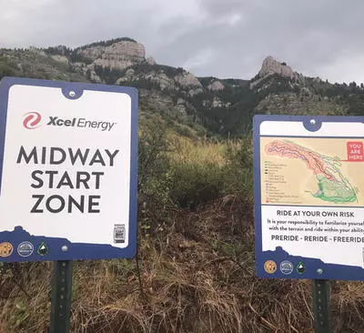 Midway Start Zone - Main hub of upper trails