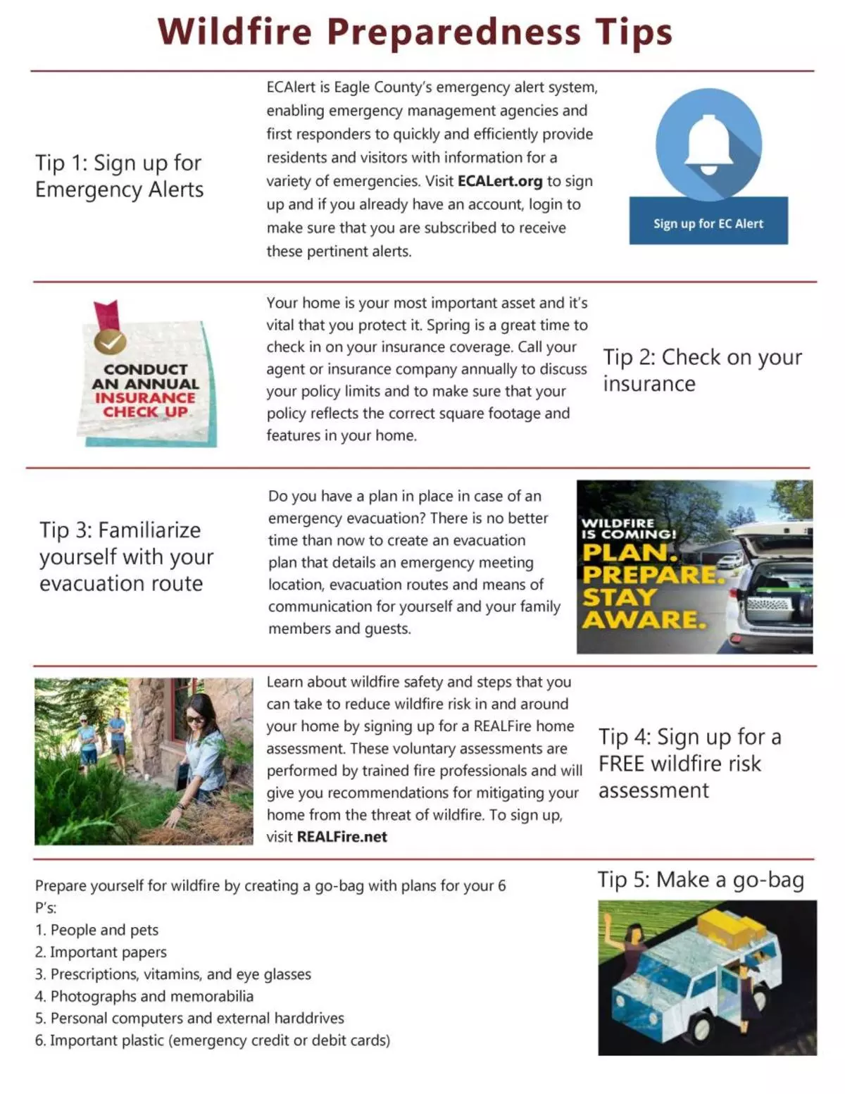 Wildfire Preparedness Flyer Page